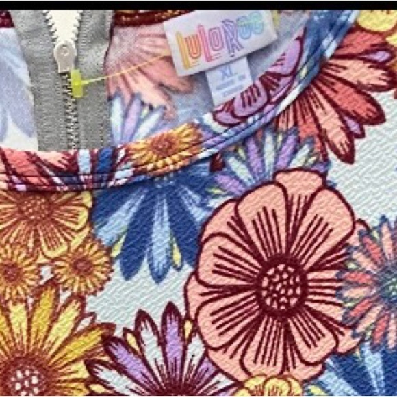 LuLaRoe Amelia Daisy Dress Size XL - Picture 3 of 7